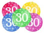 Balon 0.92 m MEGA KULA cyfra "30"
