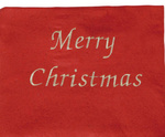 Worek Mikołaja haft: Merry Christmas 70x93cm