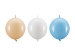 Balony 13" z łącznikiem BOY mix 20 sztuk