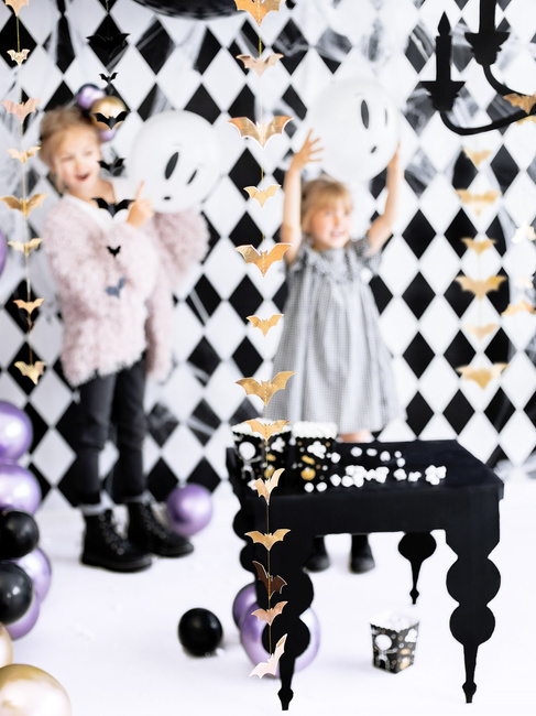 Dekoracja pionowa - Nietoperze złote 150cm