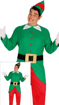 Kostium "Elf Szef" zielono - czerwony