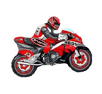 Balon foliowy 24" "Motor ścigacz" czerwony