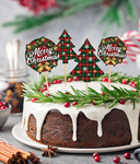 Choinka - Topper na wypieki 12 sztuk