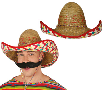 Sombrero Meksykańskie - słomkowe