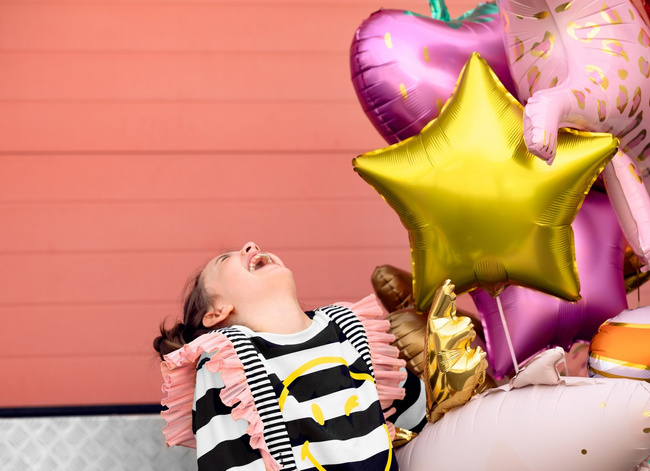 Balon foliowy 28" Gwiazdka połysk - złota