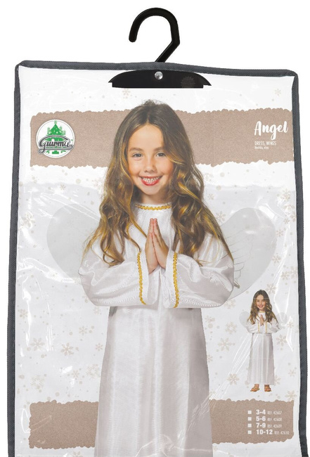 Kostium dziecięcy "Aniołek" sukienka, skrzydełka