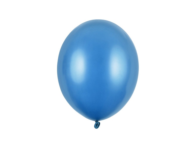 Balony Bel 12" metalik niebieski CARIBBEAN BLUE 10 sztuk