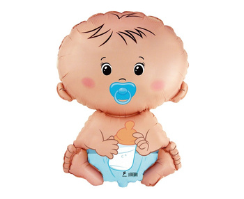 Balon foliowy 24" Dziecko Bobas niebieski