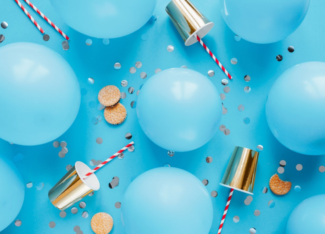 Balony Eco 30cm pastel błękitne 10 sztuk