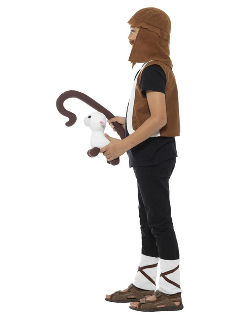 Akcesoria Pastuszek: kamizelka, czapka, nakładki, broda, pastorał, owieczka