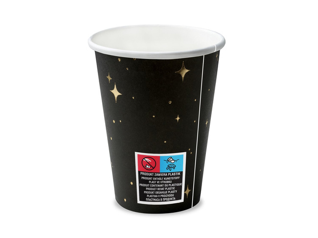 Stars - Kubeczki papierowe 260ml 6 sztuk