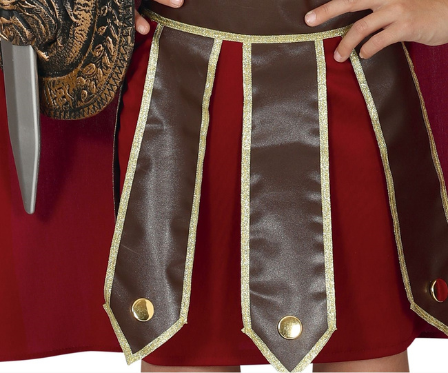 Kostium dziecięcy Centurion czerwono złoty