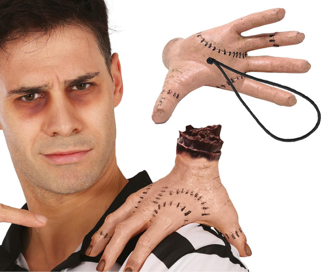 Ucięta Dłoń na ramię z gumką "Pan Rączka"