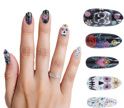Sztuczne paznokcie z klejem - Catrina 12 sztuk