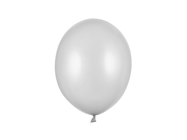 Balony Bel12 metalik srebrne SILVER SNOW 10 sztuk