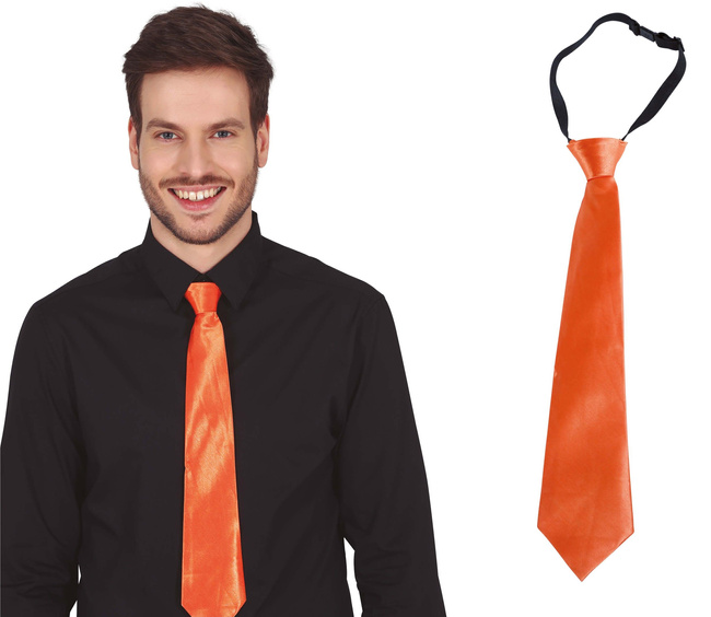 Krawat 40cm pomarańczowy