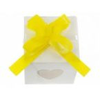 Wstążka ściągana 1cm żółta 50 sztuk