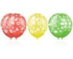 Wielkanocne balony 12" gumowe z nadrukiem 5 sztuk