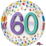 Balon foliowy ORBZ 15" cyfra 60