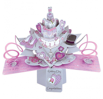 Karnet przestrzenny SG Ślubny tort