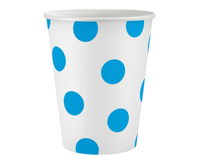 Groszki Niebieskie - Kubeczki 270ml 6 sztuk