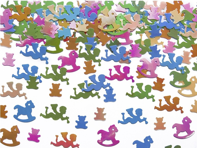 Konfetti Narodziny: aniołki, koniki, misie 15g