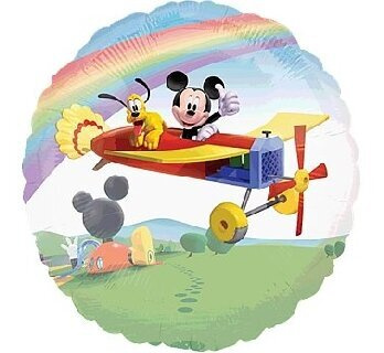 Balon foliowy 26" Przejrzysty - Myszka Mickey