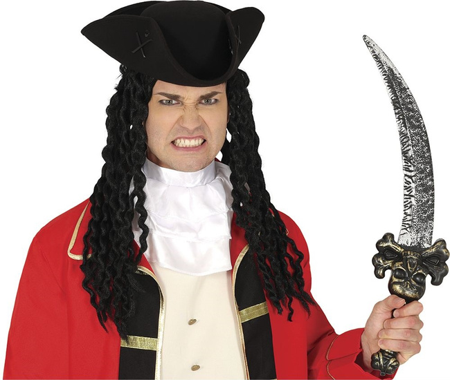 Miecz Pirata z czachą 58cm