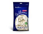 Balony Bel12 metalik białe PURE WHITE 10 sztuk