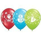 Balon 11" nadruk Pingwin zielony 1 sztuka