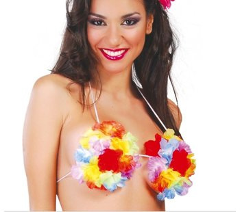 Hawajski Top - stanik z kwiatów