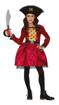 Kostium Dziecięcy "Piratka" czerwona suknia
