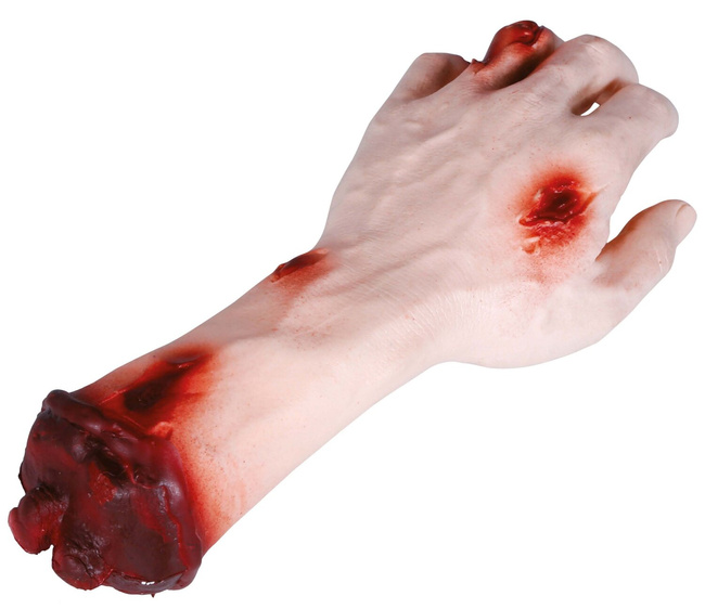 Ucięta dłoń z ranami 28cm
