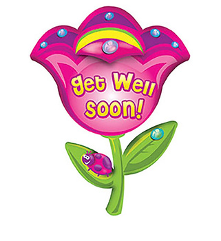 Balon Foliowy 32" Kwiatek - get well soon
