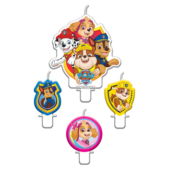 Paw Patrol - Świeczki tortowe 4 sztuki