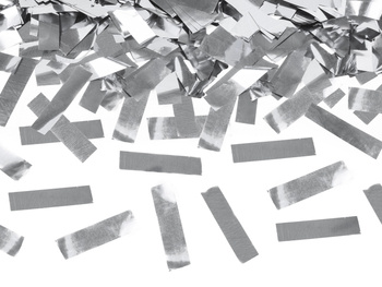 Konfetti pneumatyczne 40cm - Srebrne