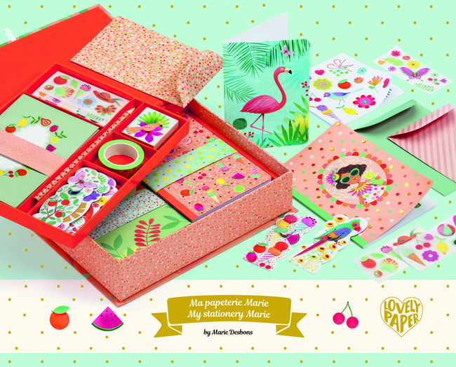 Papeteria w pudełku "Marie - wakacyjny czas"
