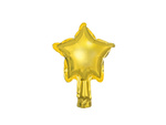 Balon foliowy 5" Gwiazdka połysk - złota 25 sztuk