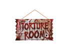 Tabliczka z drewna TORTURE ROOM