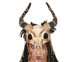 Maska profilowana "Czacha zwierza z rogami"