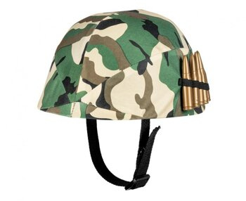 Hełm komandosa dziecięcy z materiałem moro