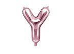 Balon foliowy 14" pudrowy róż Litera Y