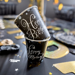 Kolorowe Urodziny "Happy Birthday" - Kubeczki papierowe 8 sztuk