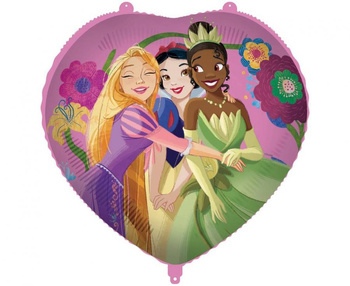Balon foliowy 18" Księżniczki Disney Live your story serce