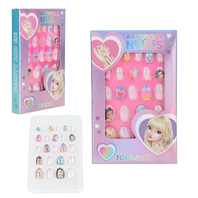 Top Model BEAUTY Sztuczne paznokcie owalne 24 sztuki