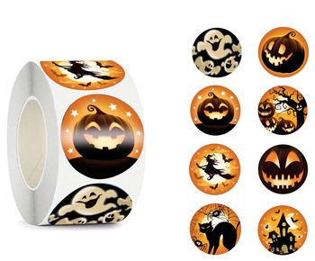Dynia nawiedzona - Naklejki w rolce 200 sztuk
