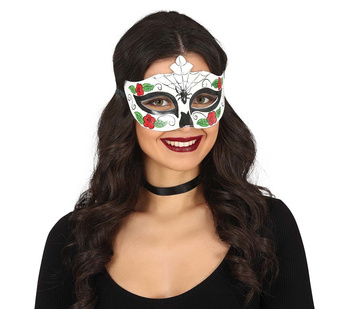 Maska karnawałowa "Kościotrup - Day of Dead" pająk