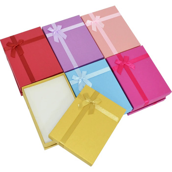 Pudełko ozdobne na biżuterię 61010708 połysk z gąbką mix 1 sztuka