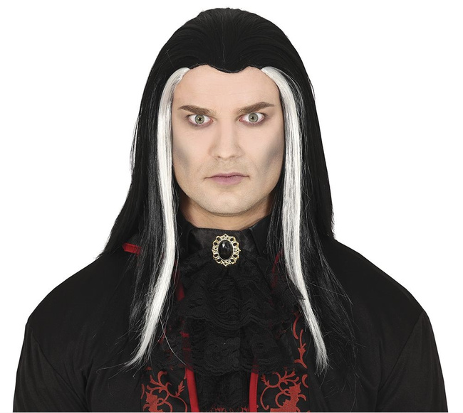 Peruka męska "Wampir" długa z pasemkami