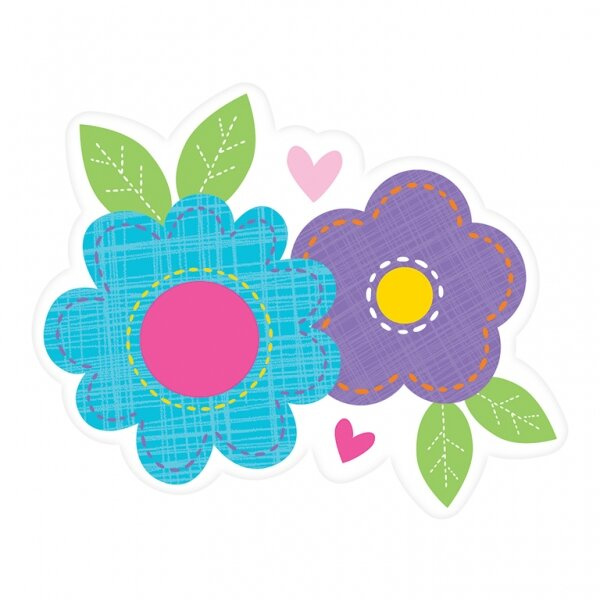 Roczek dziewczynki "Motylki" - dekoracje wycinane 12 sztuk